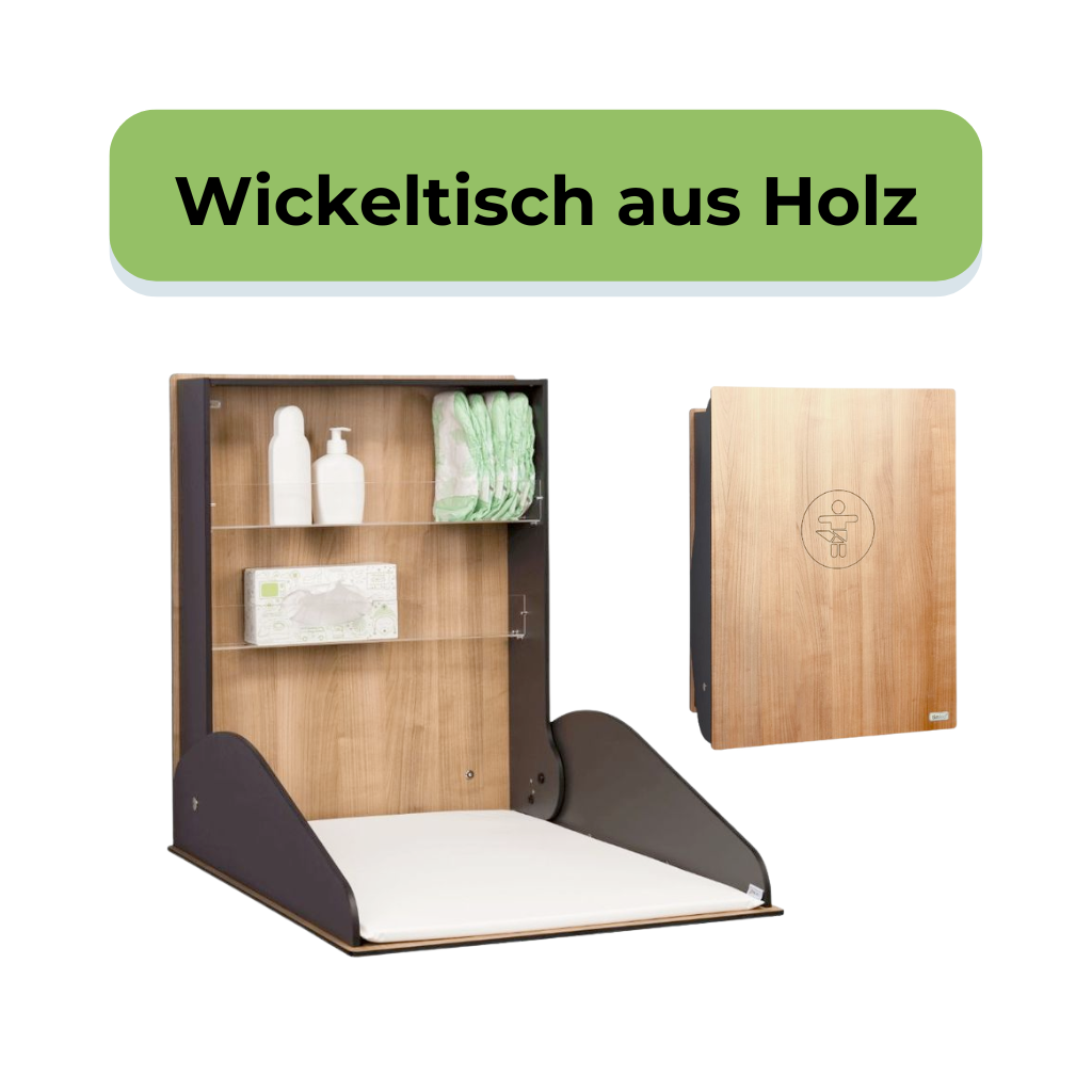 Wickeltisch aus Holz zur Wandmontage von Timkid