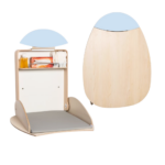 Klappbarer Wandwickeltisch aus Holz OWO von Timkid